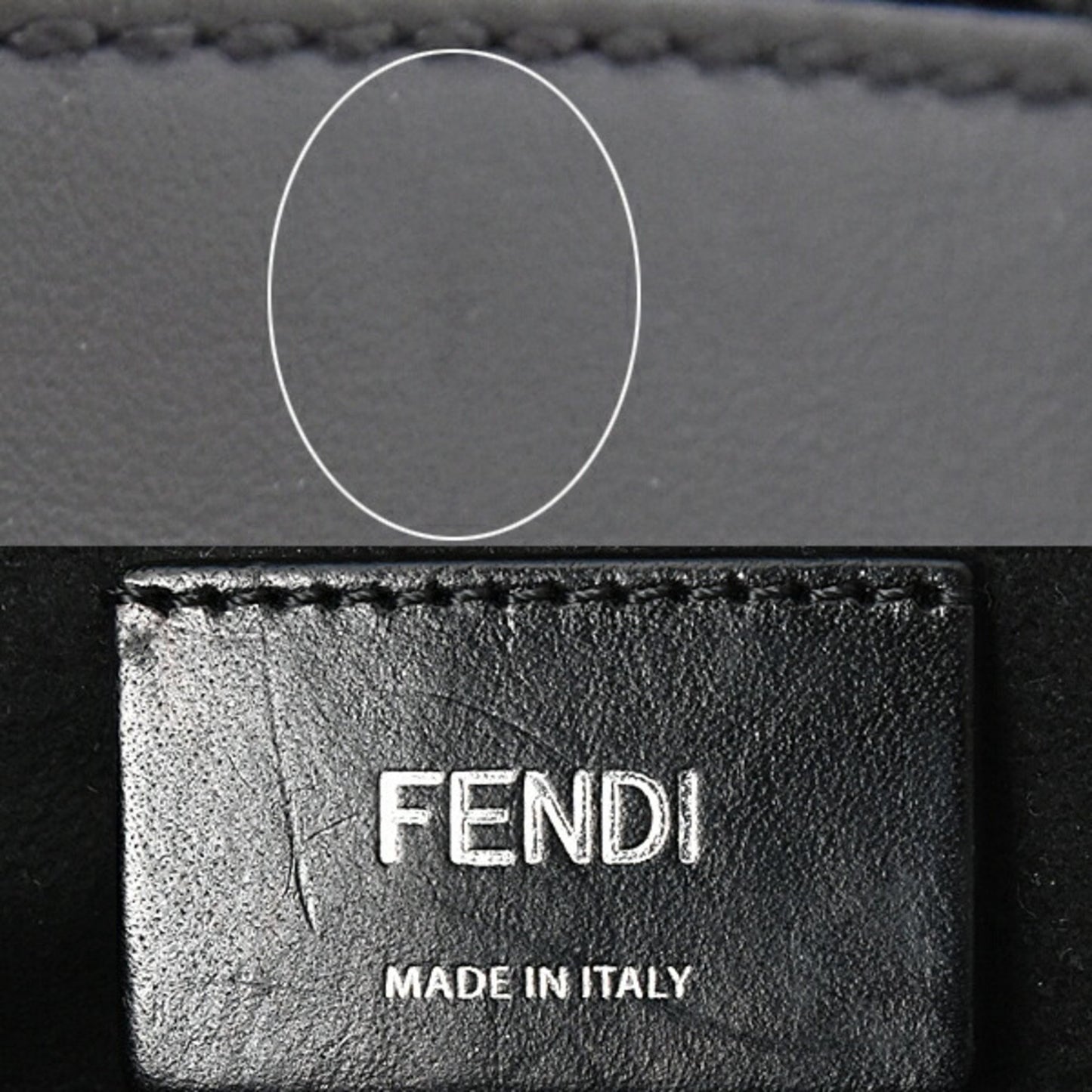 Fendi Black Leather Clutch