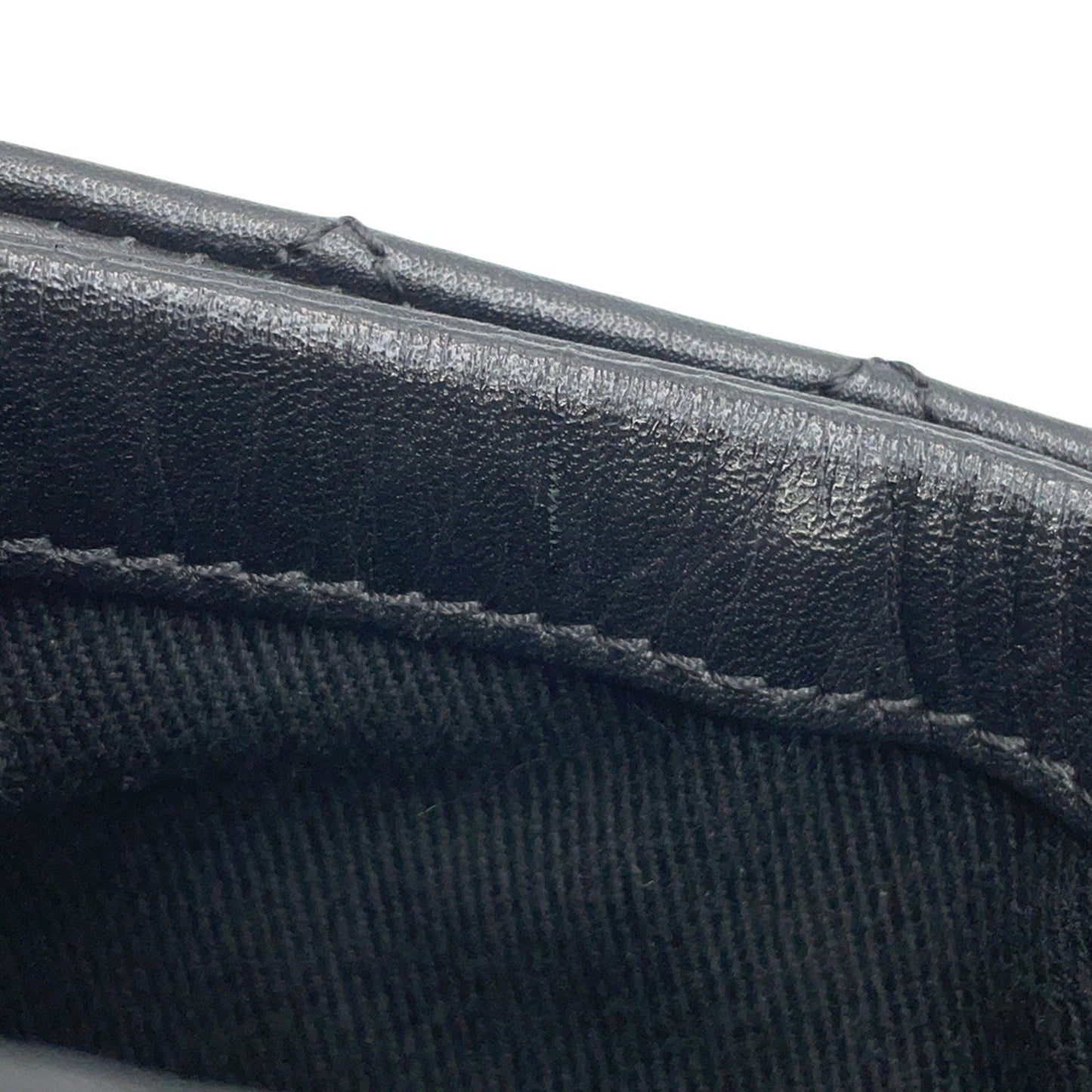Chanel Black Leather Coco Mark