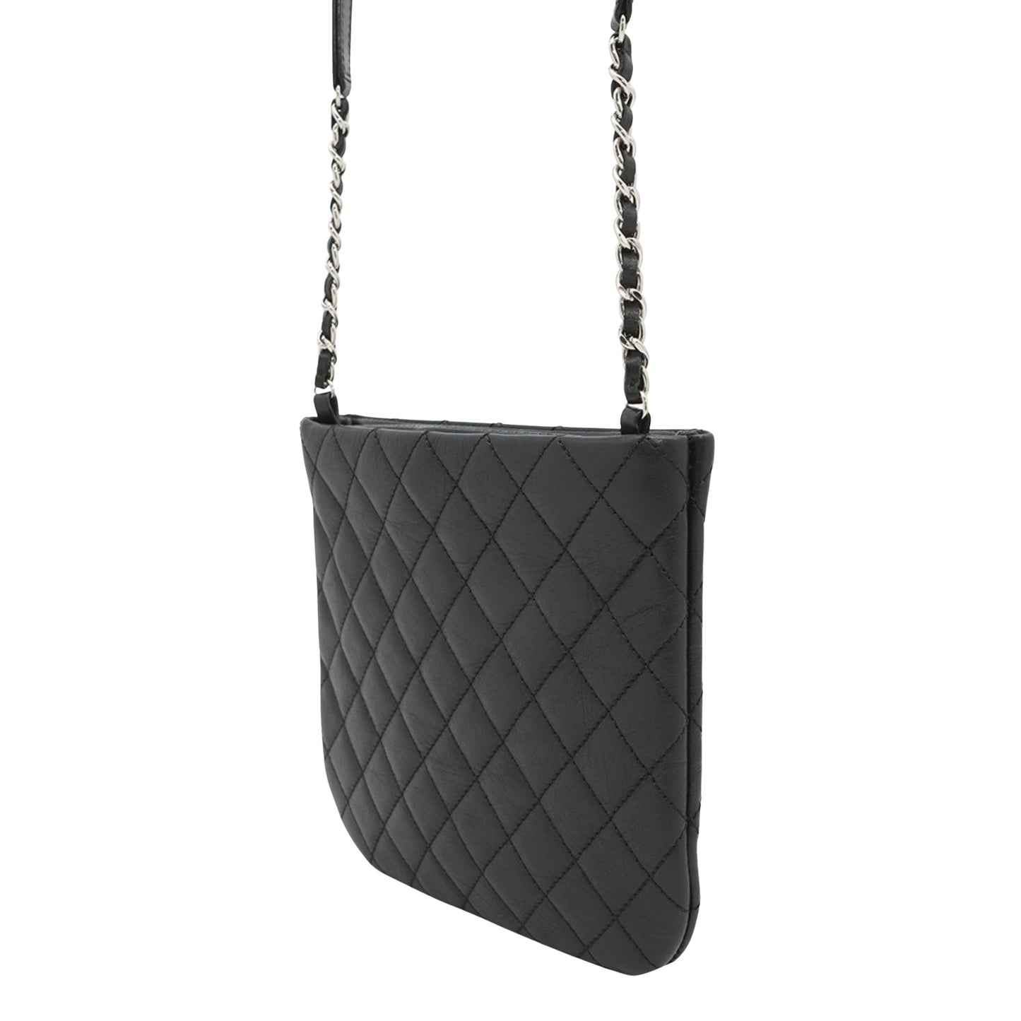 Chanel Black Leather Coco Mark