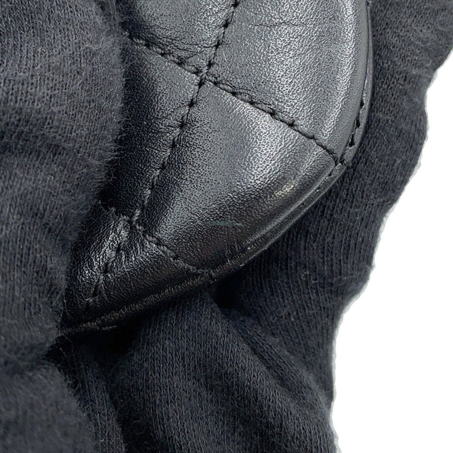 Chanel Black Leather Coco Mark
