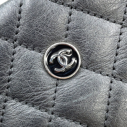 Chanel Black Leather Coco Mark