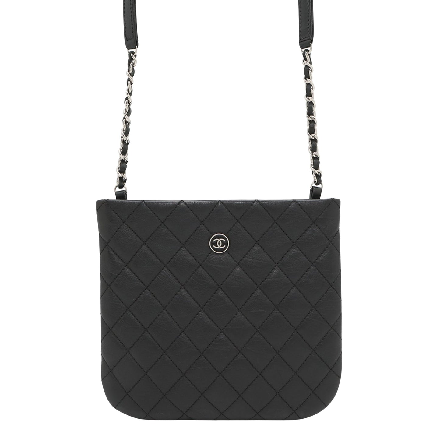 Chanel Black Leather Coco Mark