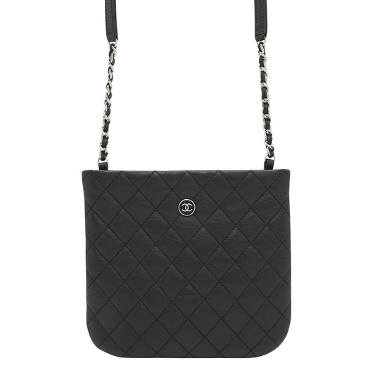 Chanel Black Leather Coco Mark