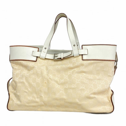 Gucci Brown Canvas, Leather Gg Canvas