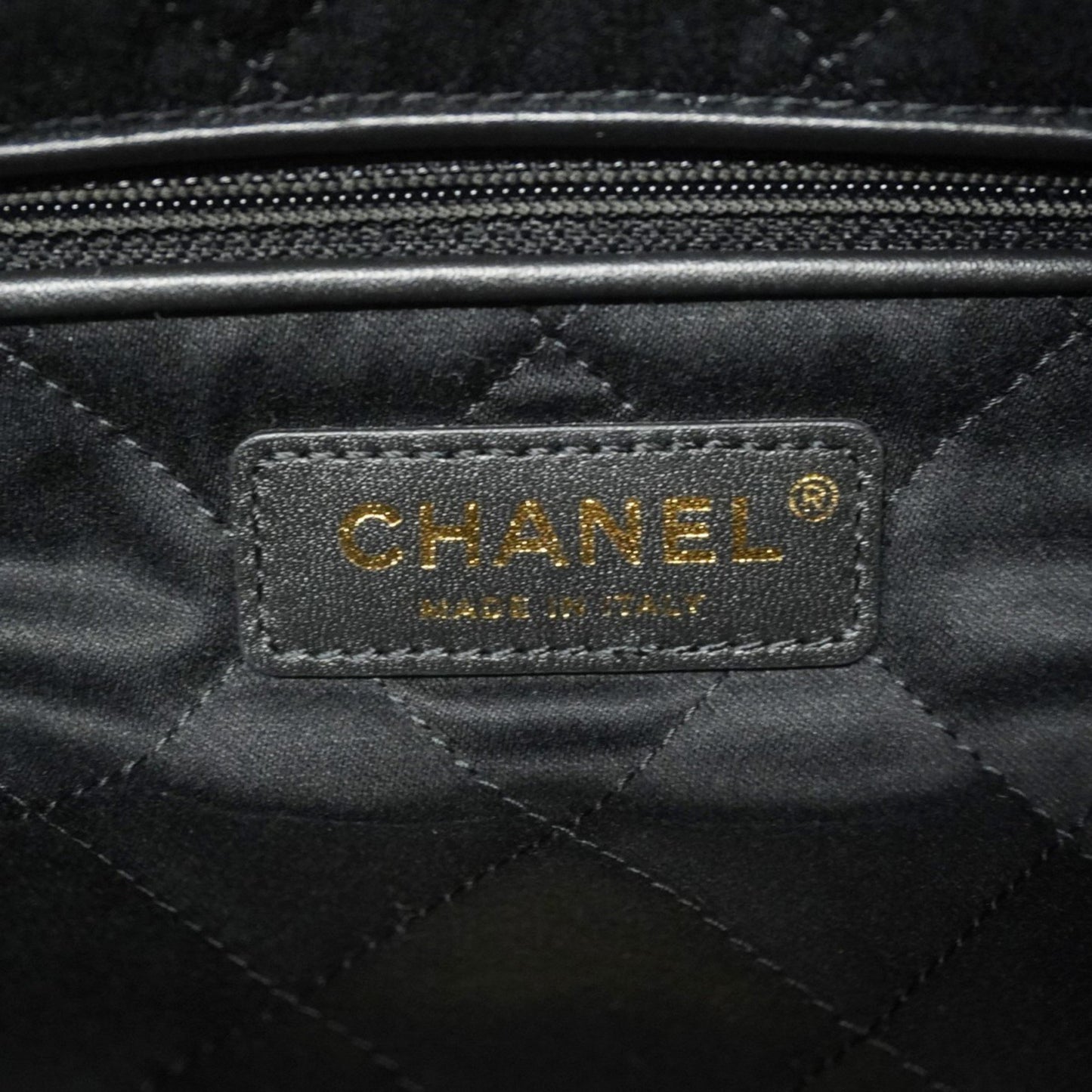 Chanel Black Leather Chanel 22