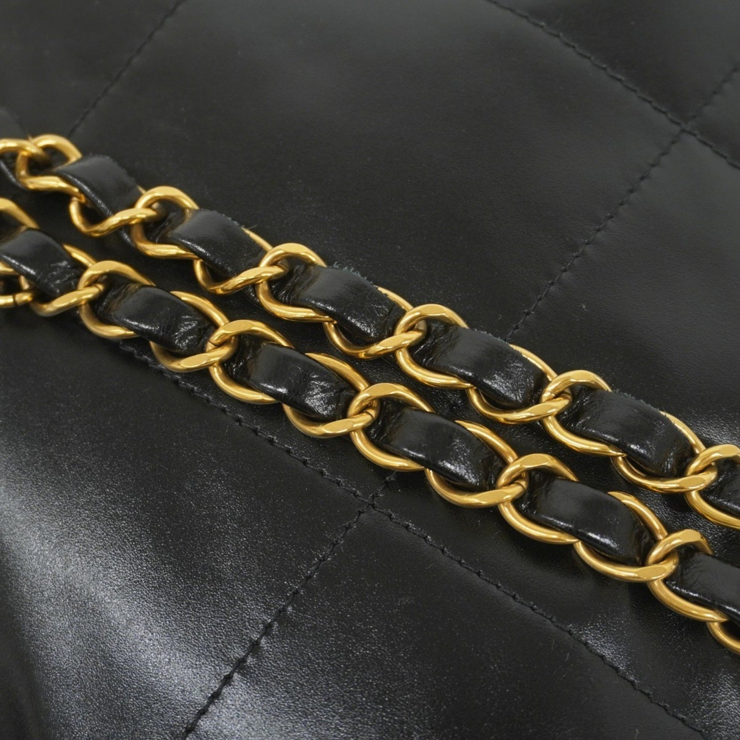 Chanel Black Leather Chanel 22