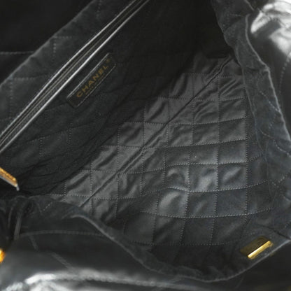 Chanel Black Leather Chanel 22