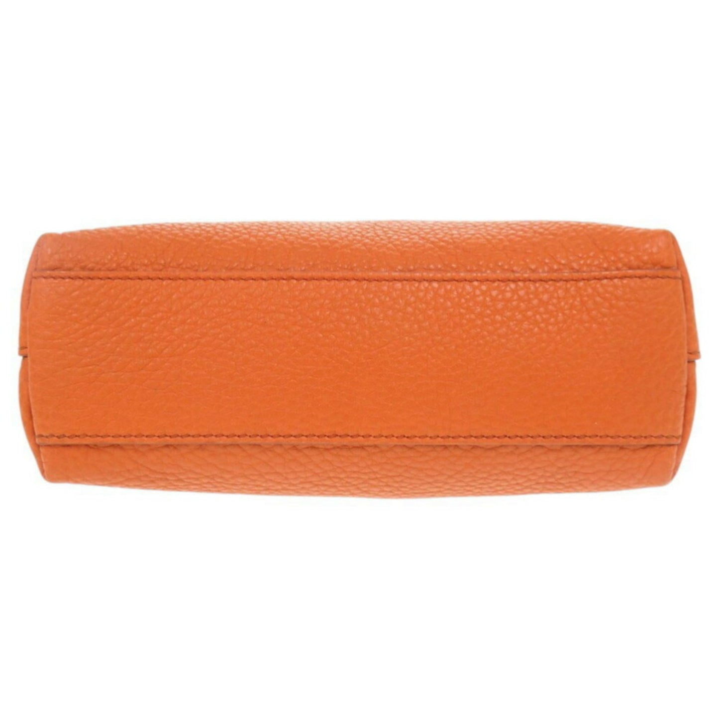 Prada Orange Leather Clutch
