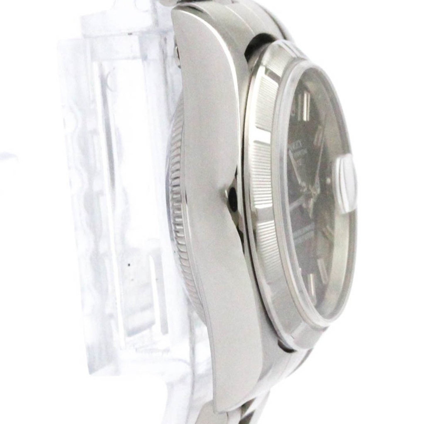 Rolex Black Steel Oyster Perpetual Date