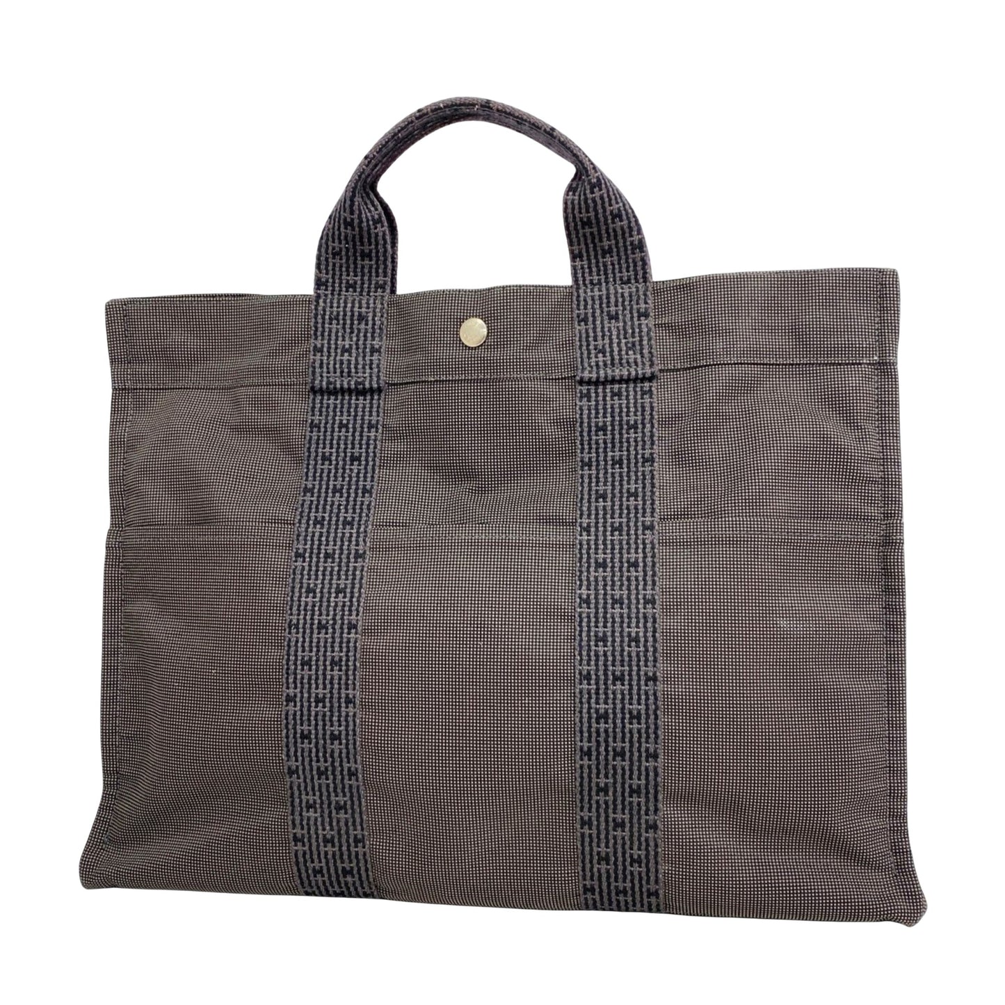Hermès Gray Canvas Herline
