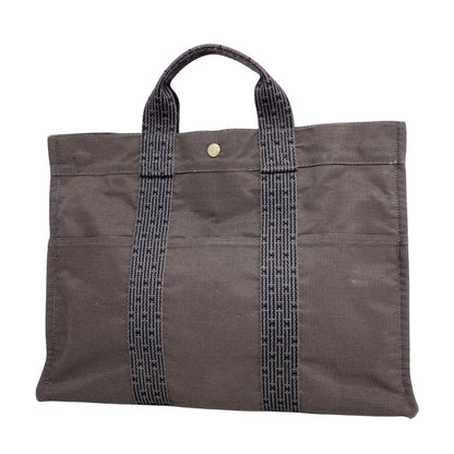Hermès Gray Canvas Herline