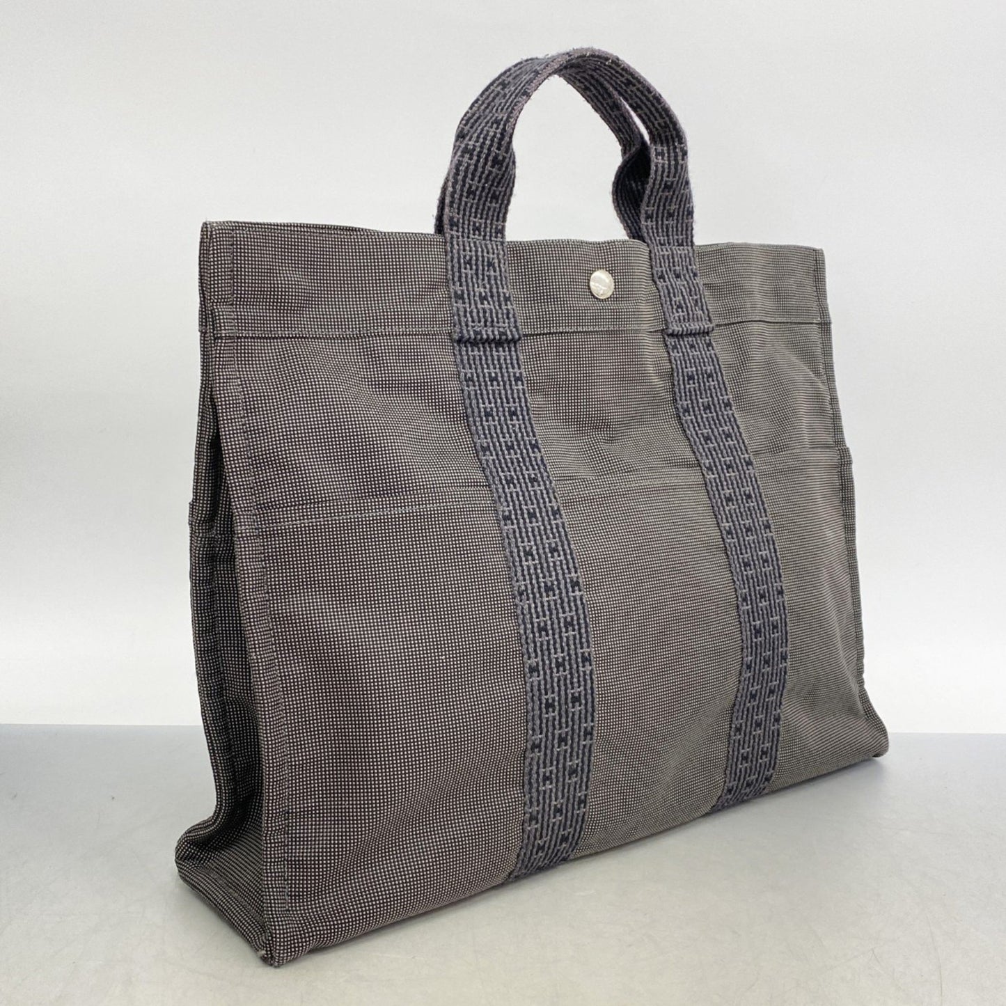 Hermès Gray Canvas Herline