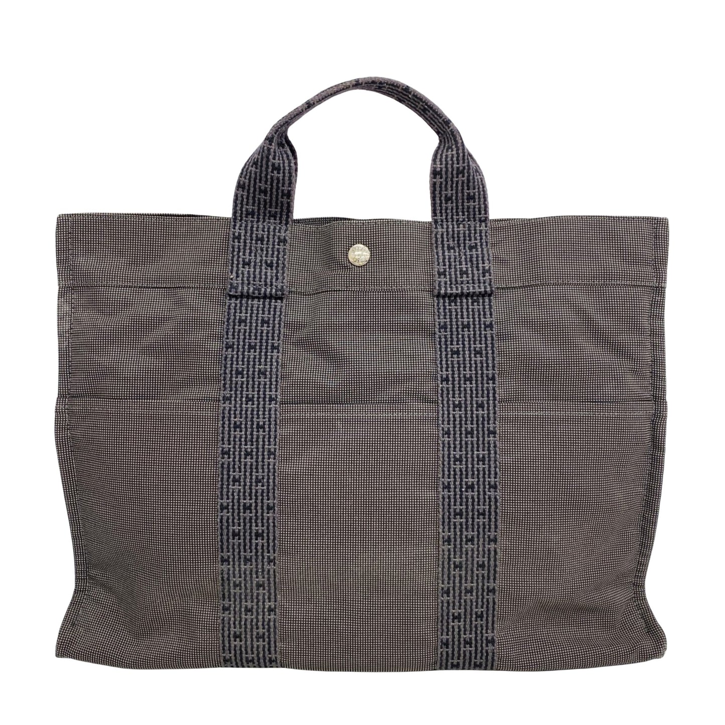 Hermès Gray Canvas Herline