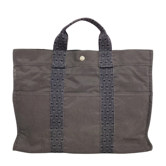 Hermès Gray Canvas Herline