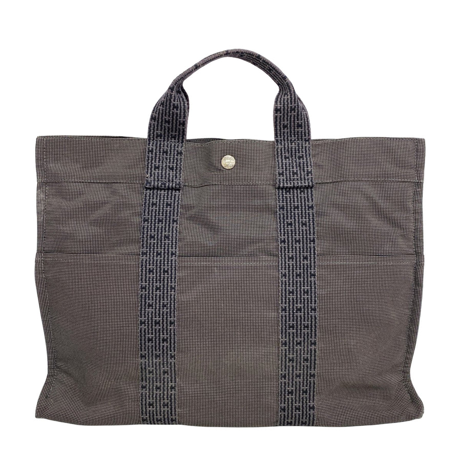Hermès Gray Canvas Herline