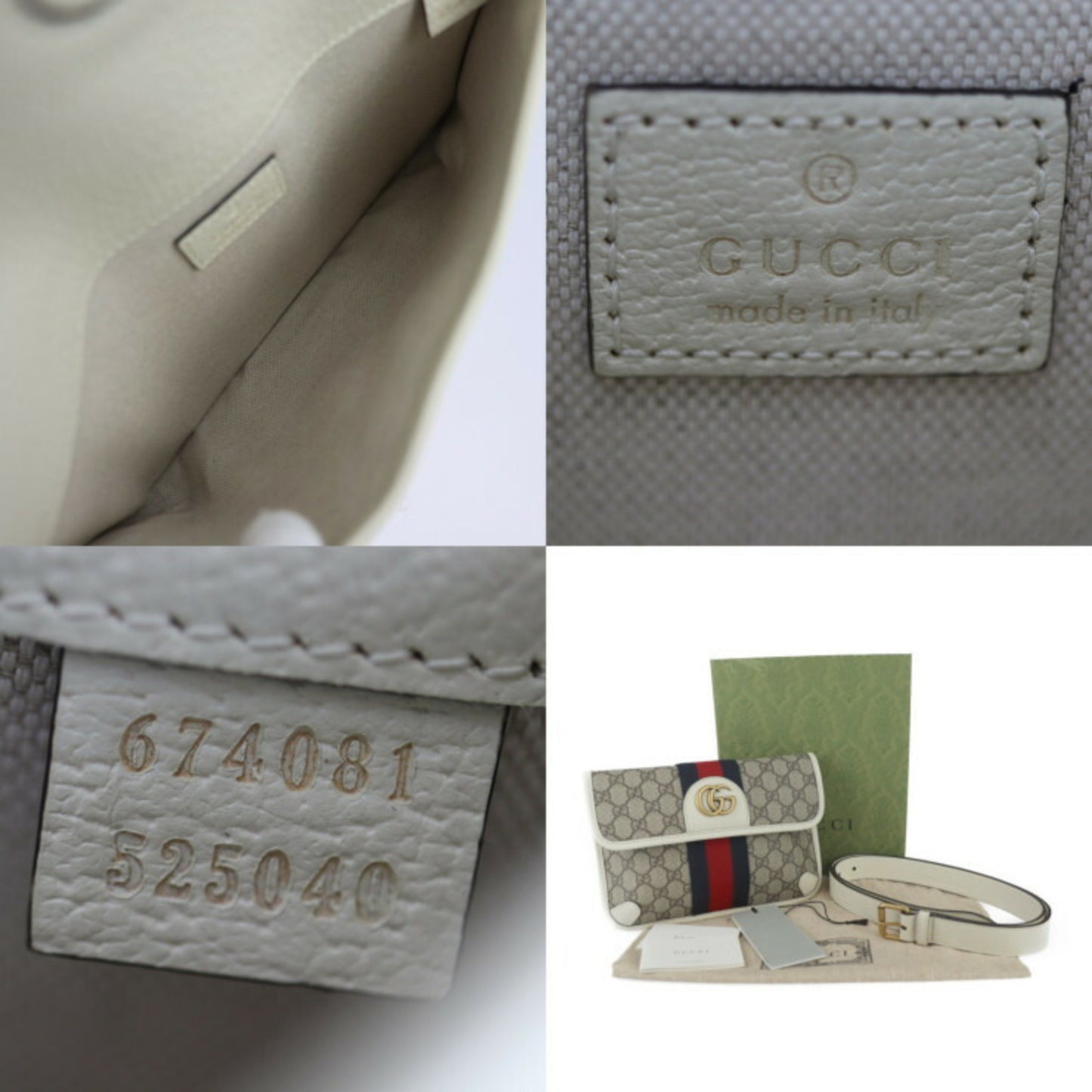 Gucci Brown Canvas Ophidia