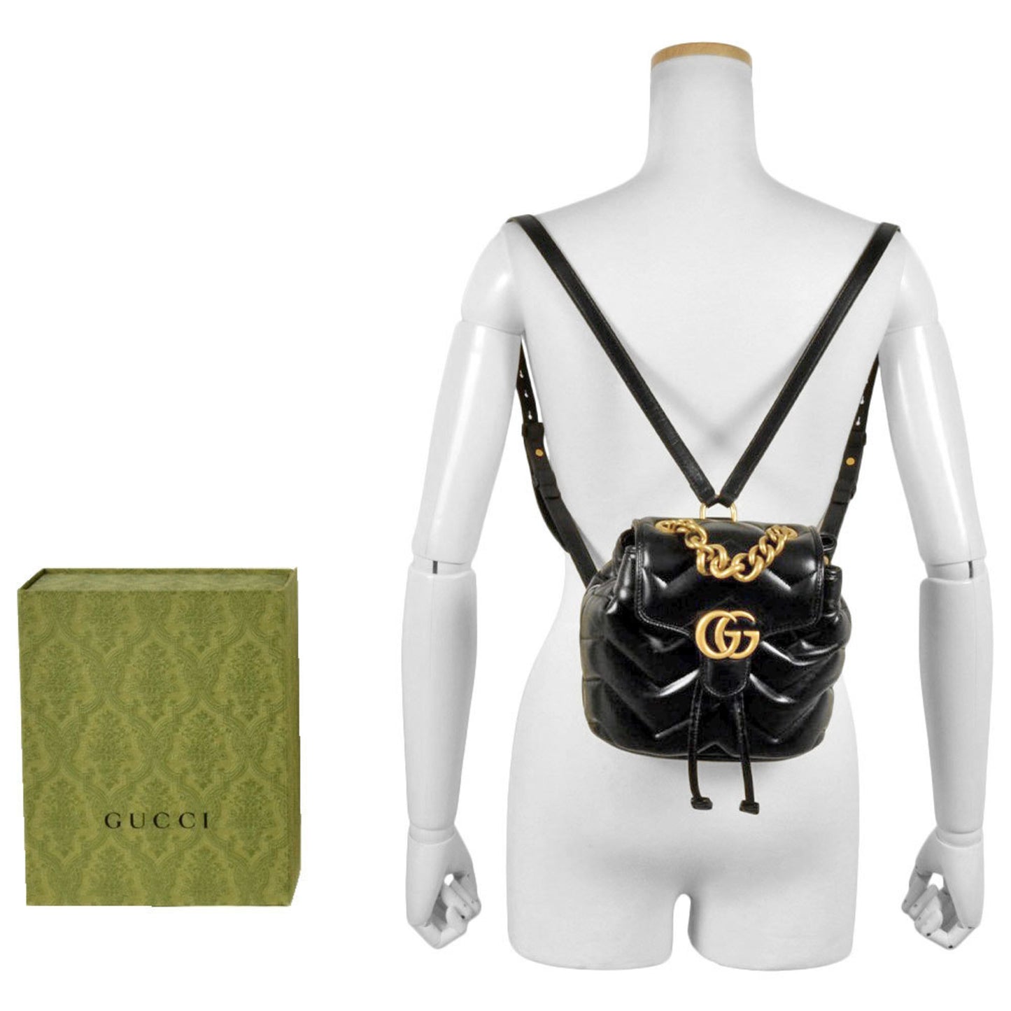 Gucci Black Leather Marmont