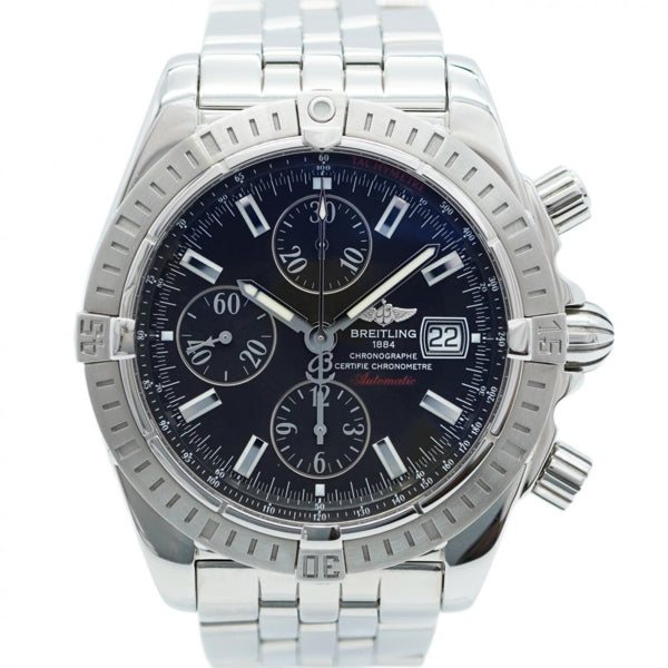 Rolex Black Steel Oyster Perpetual Date