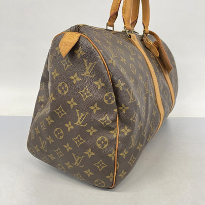 Louis Vuitton Brown Canvas Keepall 45
