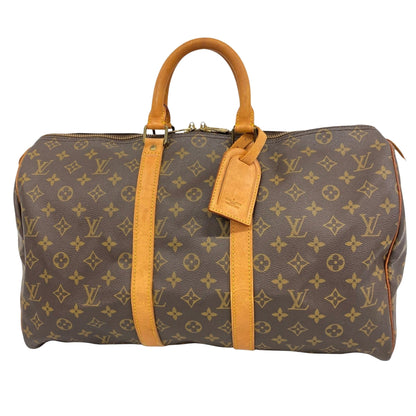 Louis Vuitton Brown Canvas Keepall 45
