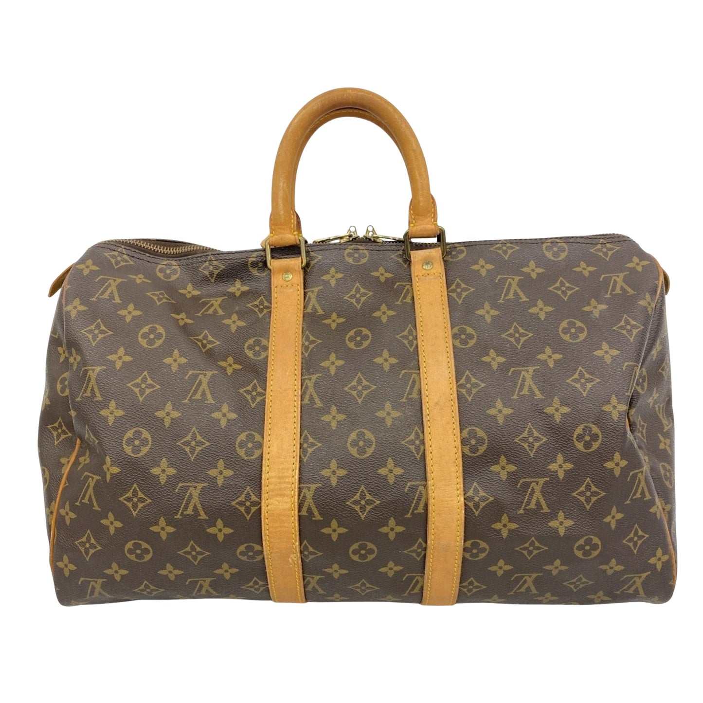 Louis Vuitton Brown Canvas Keepall 45