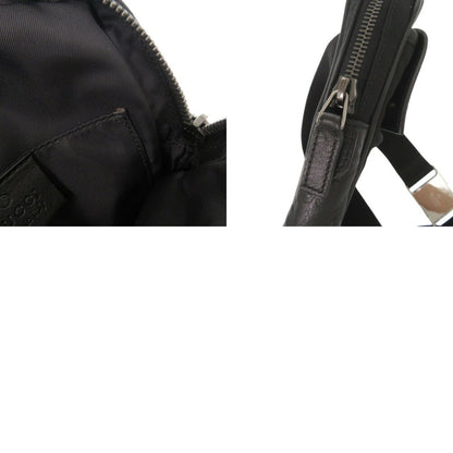 Gucci Black Canvas, Leather Guccissima