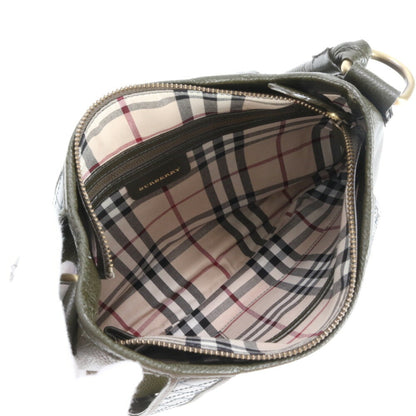 Burberry Gray Leather Nova Check
