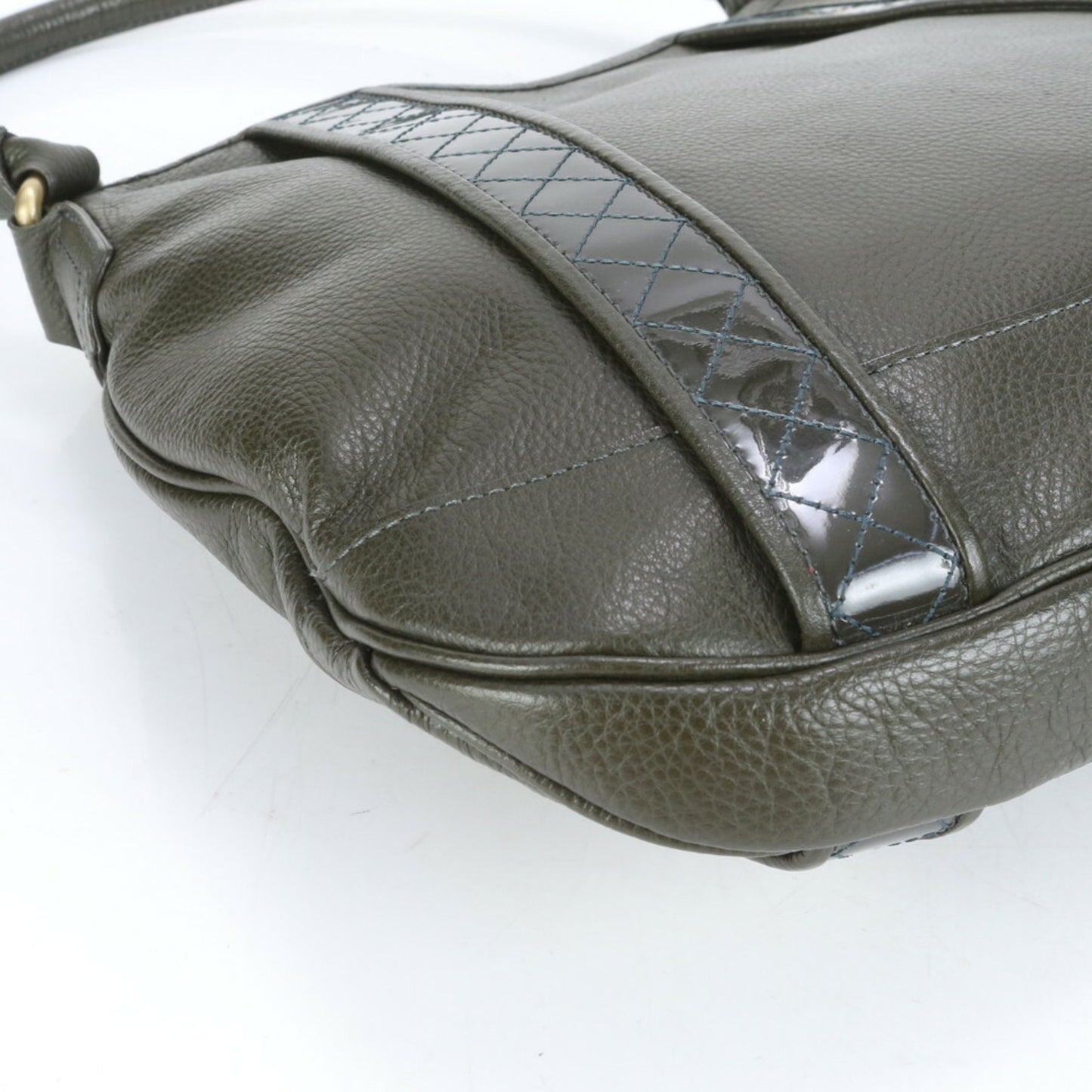 Burberry Gray Leather Nova Check
