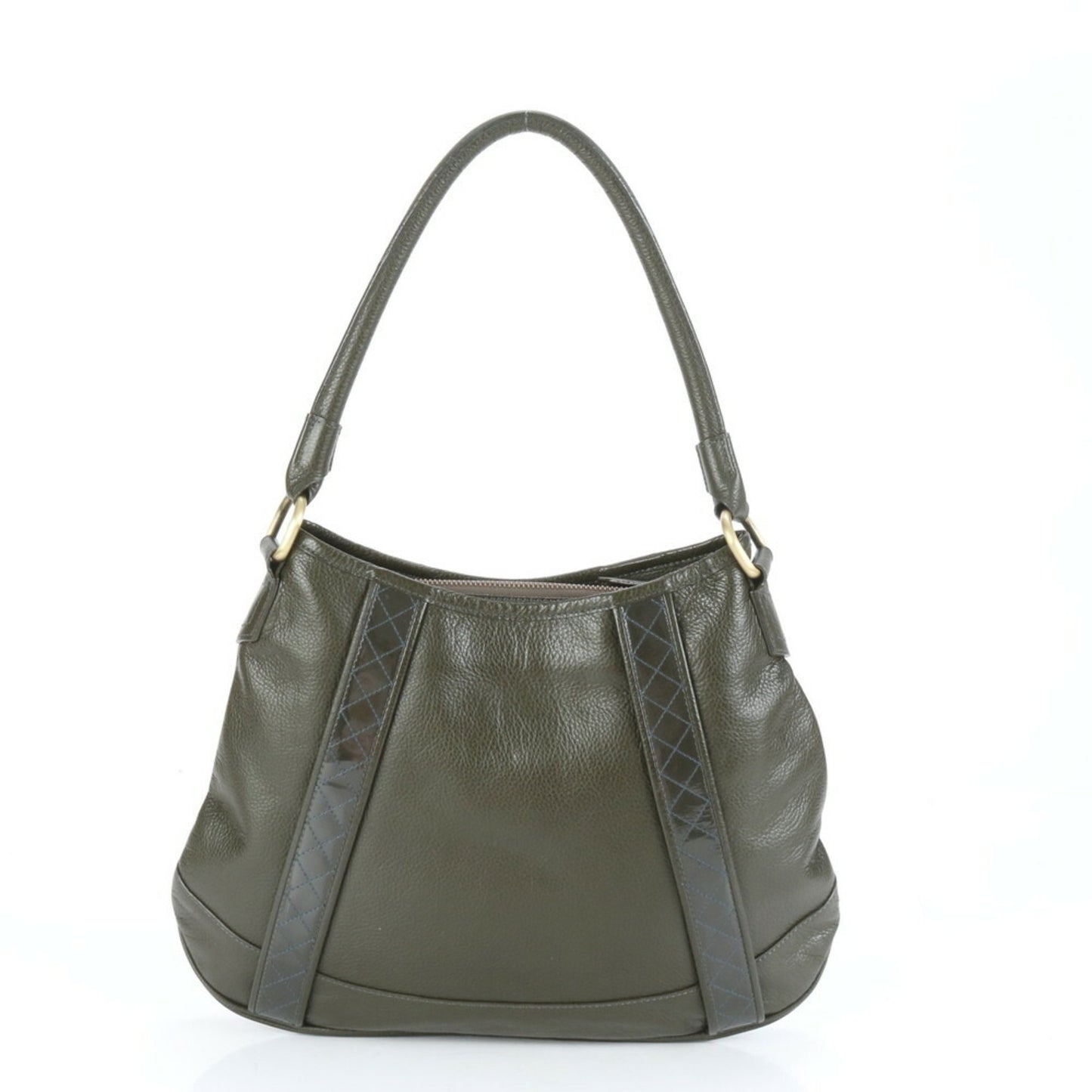 Burberry Gray Leather Nova Check