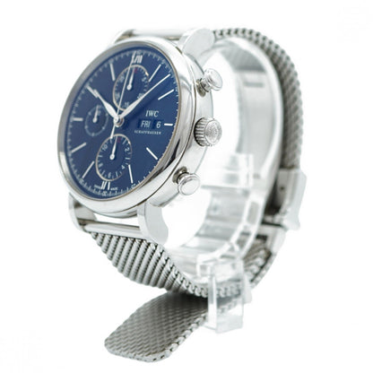 Iwc Schaffhausen Black Steel Watch