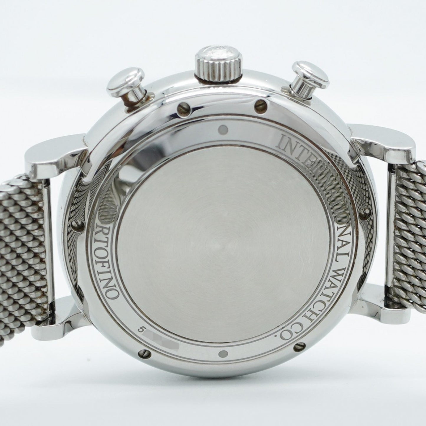 Iwc Schaffhausen Black Steel Watch