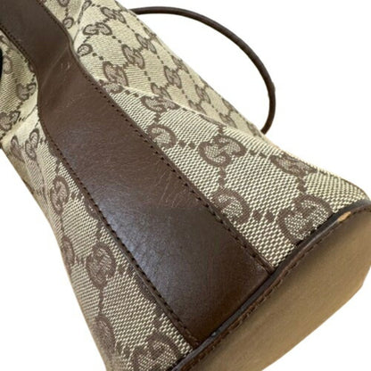 Gucci Brown Canvas, Leather Gg Canvas