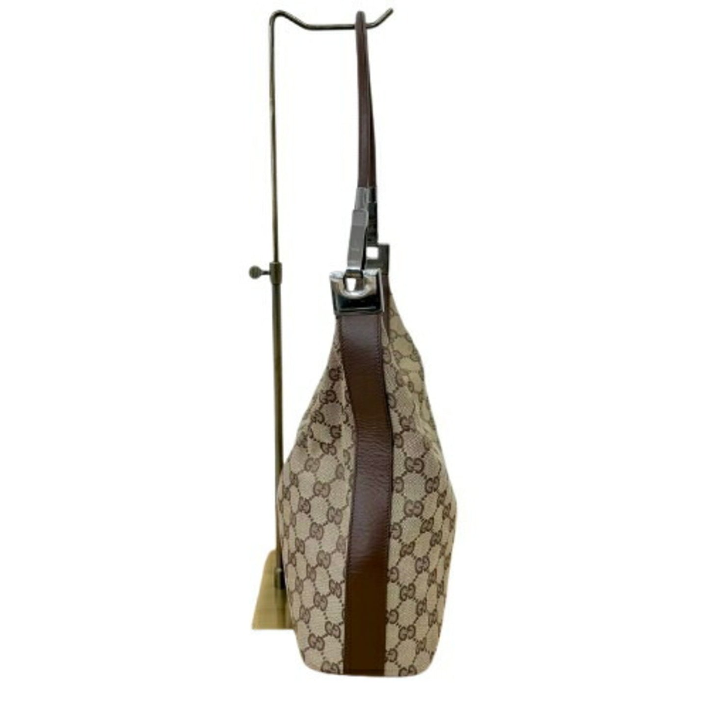 Gucci Brown Canvas, Leather Gg Canvas