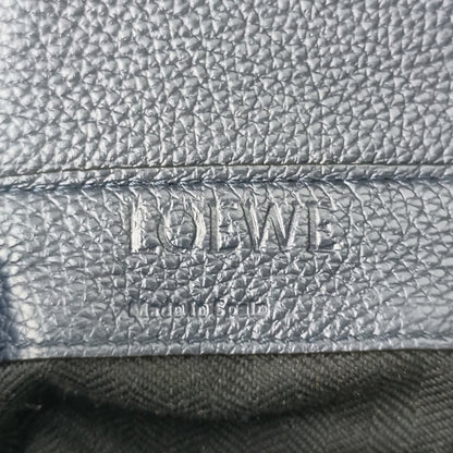 Loewe Blue Leather Military Messenger