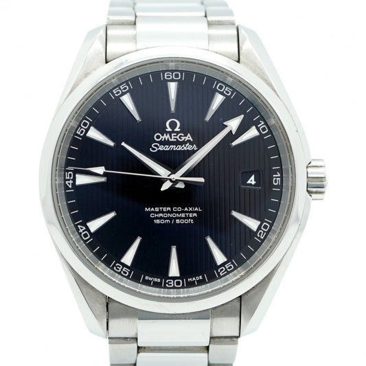 Omega Black Steel Seamaster Aquaterra
