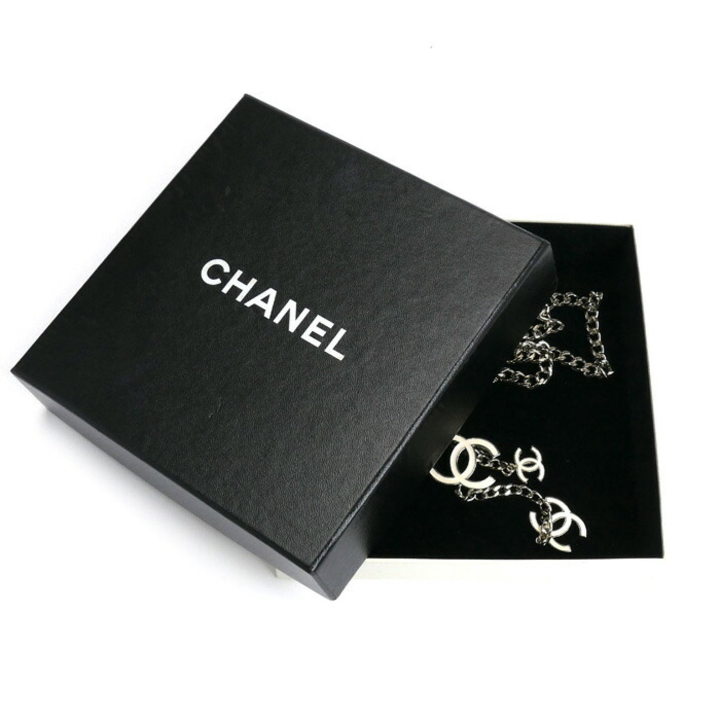 Chanel Silver Metal Coco Mark
