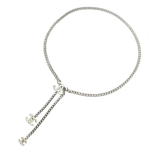 Chanel Silver Metal Coco Mark