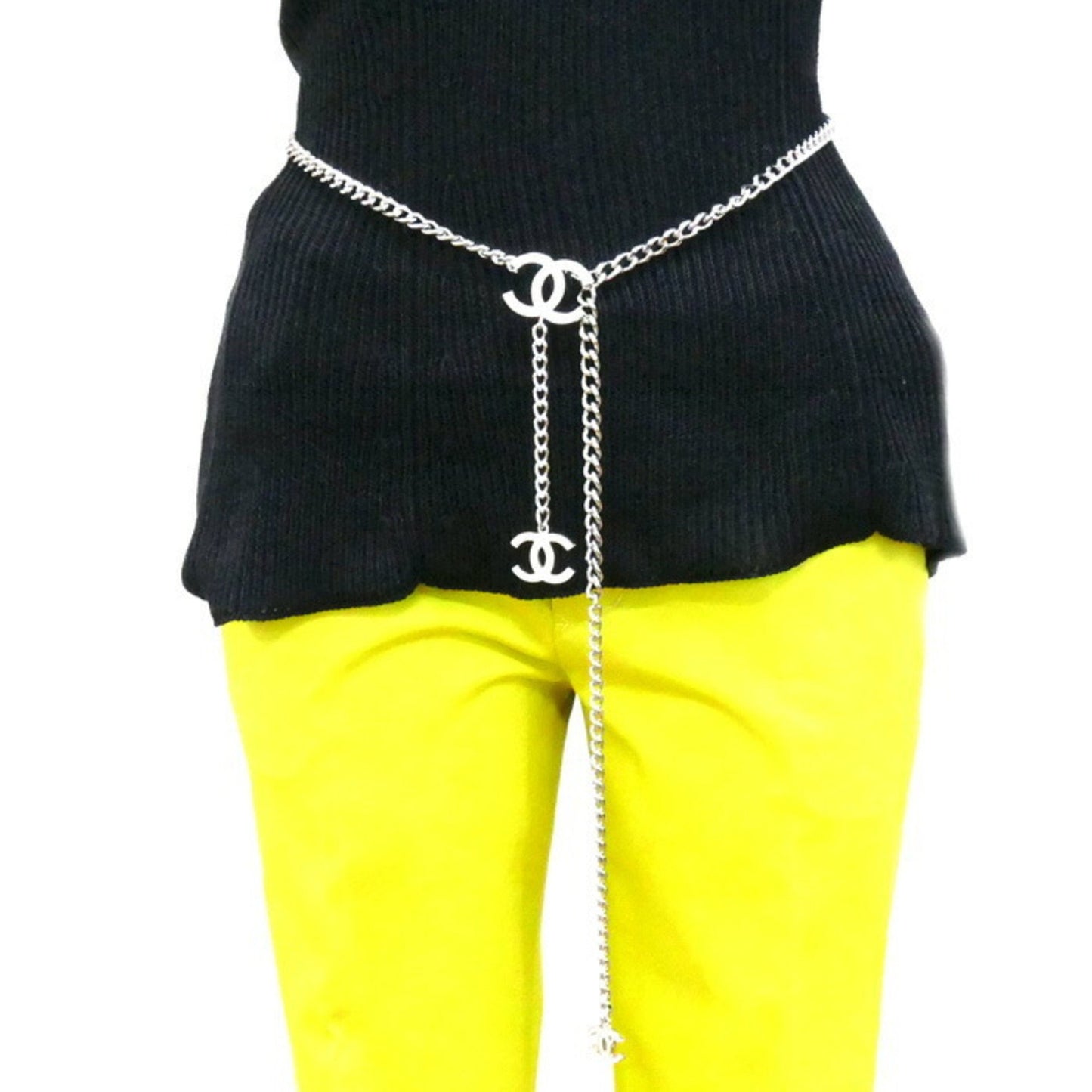 Chanel Silver Metal Coco Mark