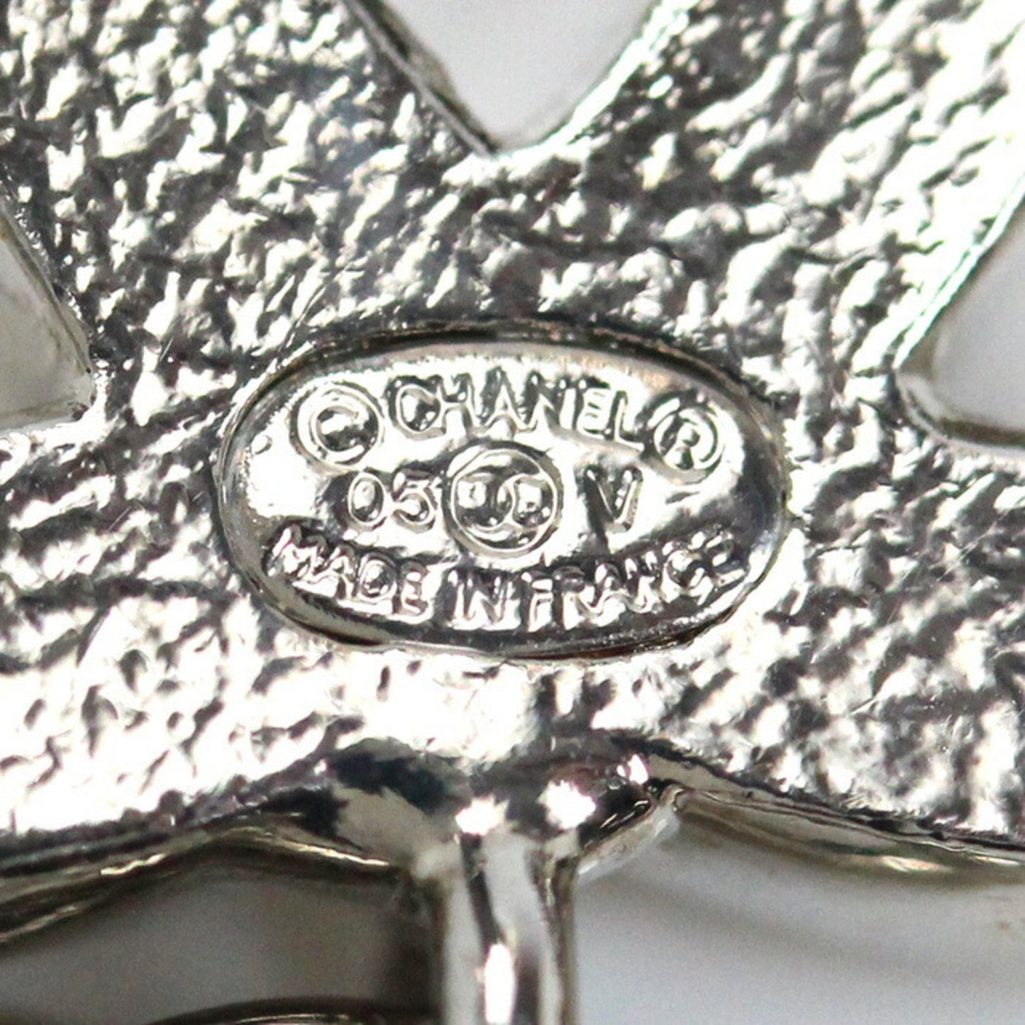 Chanel Silver Metal Coco Mark