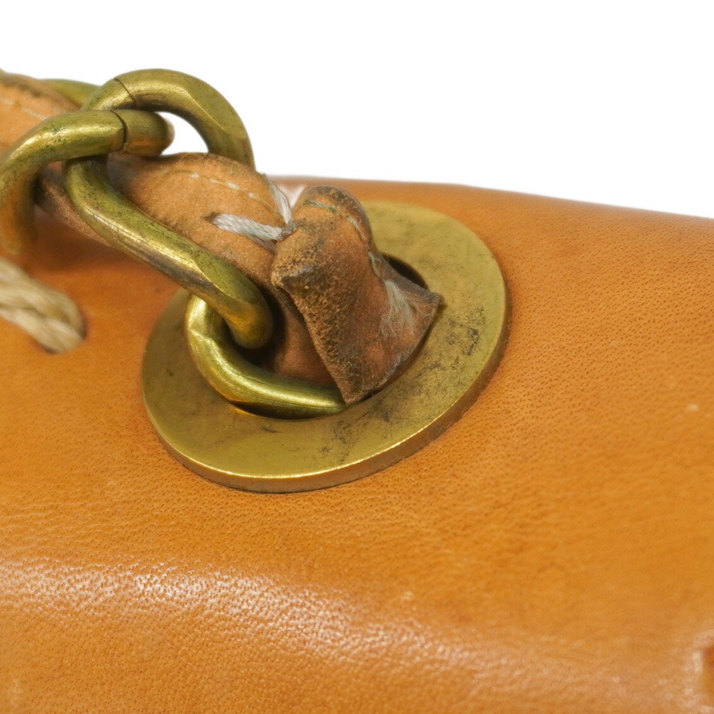 Chanel Brown Leather Coco Mark