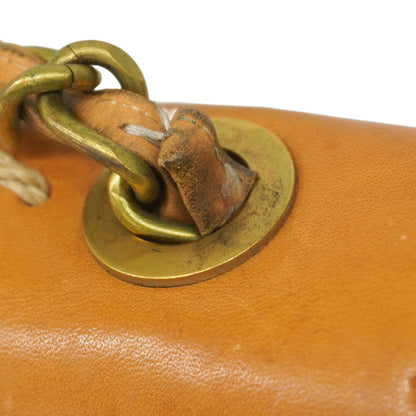 Chanel Brown Leather Coco Mark