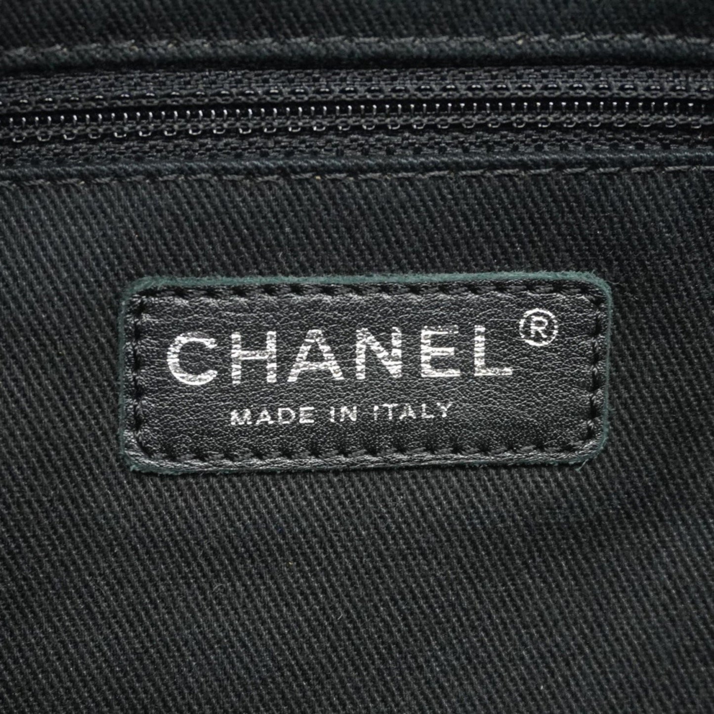Chanel Black Leather Grand Shopping