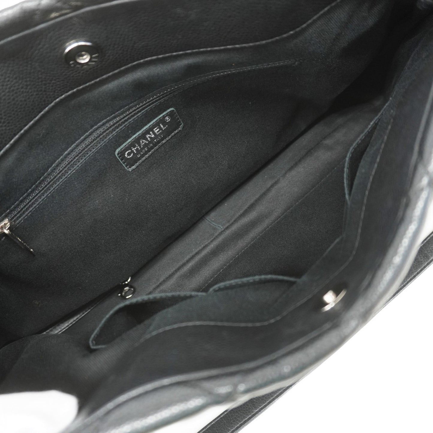 Chanel Black Leather Grand Shopping