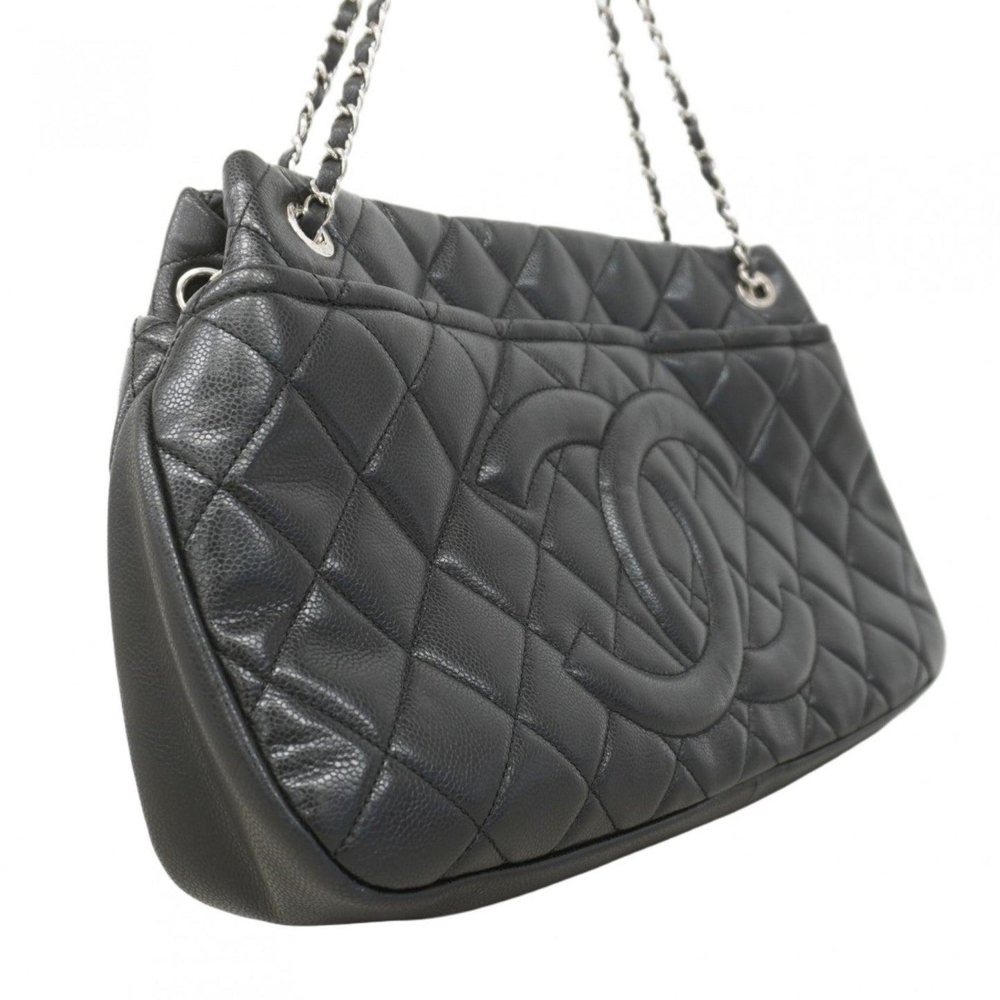 Chanel Black Leather Grand Shopping