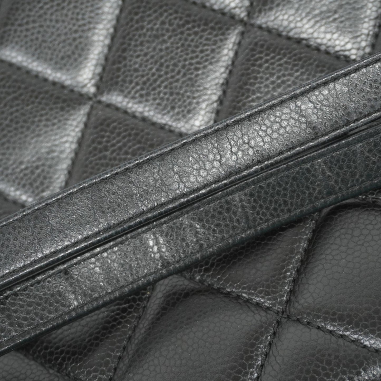 Chanel Black Leather Grand Shopping