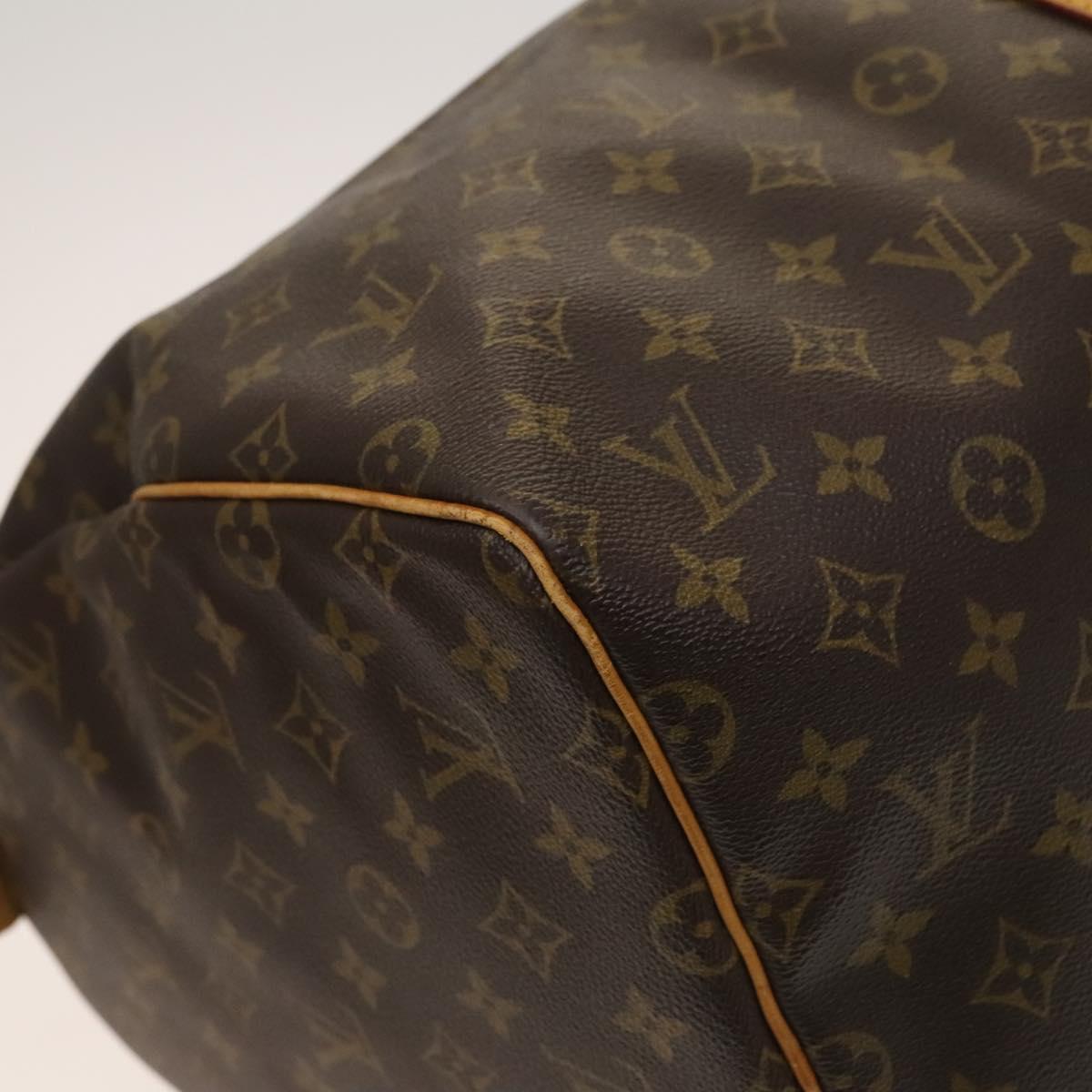 Louis Vuitton Brown Canvas, Leather Keepall 55