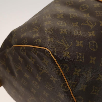 Louis Vuitton Brown Canvas, Leather Keepall 55