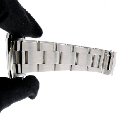 Rolex Silver Steel Oyster Perpetual Date