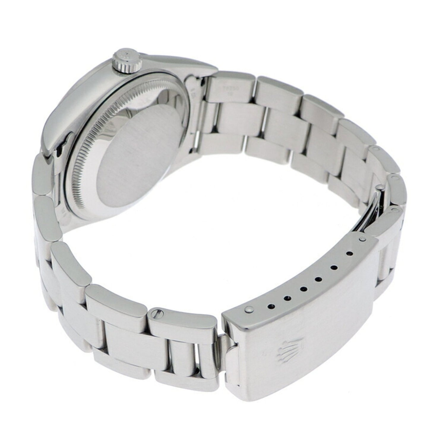Rolex Silver Steel Oyster Perpetual Date