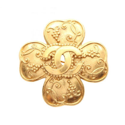 Chanel Gold Gold Plated Coco Mark